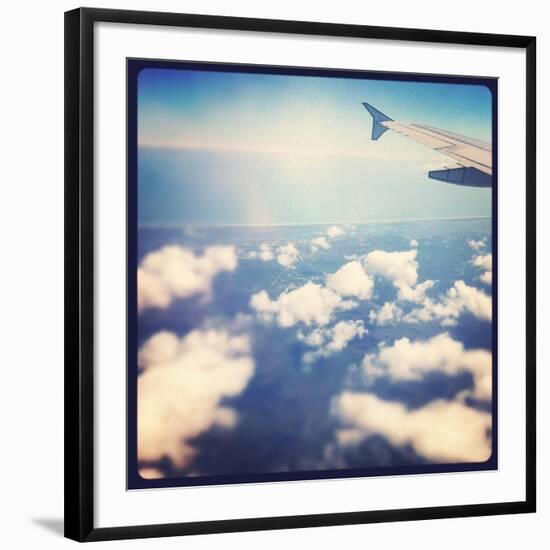 View Out Airplane Window-melking-Framed Photographic Print