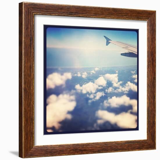 View Out Airplane Window-melking-Framed Photographic Print