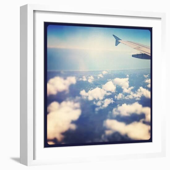 View Out Airplane Window-melking-Framed Photographic Print