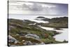 View Out to Sea over Abandoned Crofts at the Township of Manish-Lee Frost-Stretched Canvas