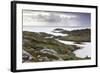 View Out to Sea over Abandoned Crofts at the Township of Manish-Lee Frost-Framed Photographic Print