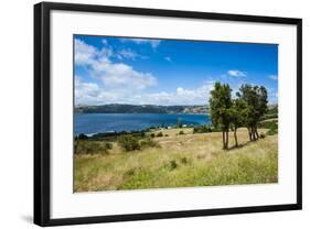 View over a Bay in Chiloe, Chile, South America-Michael Runkel-Framed Photographic Print