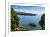 View over a Canoe on Nkhata Bay, Lake Malawi, Malawi, Africa-Michael Runkel-Framed Photographic Print