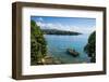 View over a Canoe on Nkhata Bay, Lake Malawi, Malawi, Africa-Michael Runkel-Framed Photographic Print