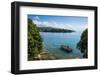 View over a Canoe on Nkhata Bay, Lake Malawi, Malawi, Africa-Michael Runkel-Framed Photographic Print