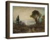 'View over a harbour', c1859, (1938)-William Wyld-Framed Giclee Print