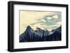 View over a River through the Rocky Mountains, Banff, Canada-Galyna Andrushko-Framed Photographic Print