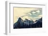 View over a River through the Rocky Mountains, Banff, Canada-Galyna Andrushko-Framed Photographic Print