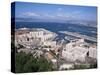 View Over Airport and Europort, Gibraltar, Mediterranean-Michael Jenner-Stretched Canvas