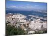 View Over Airport and Europort, Gibraltar, Mediterranean-Michael Jenner-Mounted Photographic Print