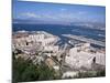 View Over Airport and Europort, Gibraltar, Mediterranean-Michael Jenner-Mounted Photographic Print
