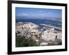 View Over Airport and Europort, Gibraltar, Mediterranean-Michael Jenner-Framed Photographic Print