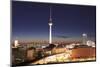 View over Alexanderstrasse on Television Tower, Berlin, Germany-Markus Lange-Mounted Photographic Print