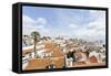 View over Alfama District and SŽ Cathedral-Axel Schmies-Framed Stretched Canvas