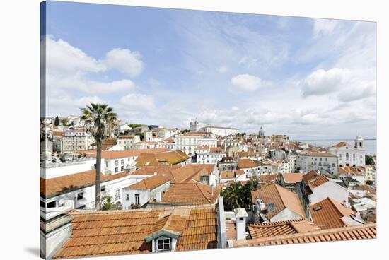 View over Alfama District and SŽ Cathedral-Axel Schmies-Stretched Canvas