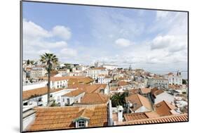 View over Alfama District and SŽ Cathedral-Axel Schmies-Mounted Photographic Print