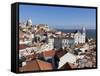 View over Alfama District from Miradouro Das Portas Do Sol, Alfama, Lisbon, Portugal, Europe-Stuart Black-Framed Stretched Canvas