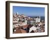 View over Alfama District from Miradouro Das Portas Do Sol, Alfama, Lisbon, Portugal, Europe-Stuart Black-Framed Photographic Print