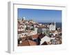 View over Alfama District from Miradouro Das Portas Do Sol, Alfama, Lisbon, Portugal, Europe-Stuart Black-Framed Photographic Print