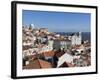 View over Alfama District from Miradouro Das Portas Do Sol, Alfama, Lisbon, Portugal, Europe-Stuart Black-Framed Photographic Print