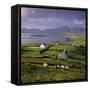 View over Allihies and Ballydonegan Bay, Beara Peninsula, County Cork, Munster, Republic of Ireland-Stuart Black-Framed Stretched Canvas