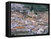 View Over Angra Do Heroismo, Island of Terceira, Azores, Portugal, Atlantic Ocean-J P De Manne-Framed Stretched Canvas