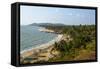 View over Anjuna Beach, Goa, India, Asia-Yadid Levy-Framed Stretched Canvas