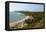 View over Anjuna Beach, Goa, India, Asia-Yadid Levy-Framed Stretched Canvas