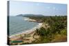 View over Anjuna Beach, Goa, India, Asia-Yadid Levy-Stretched Canvas