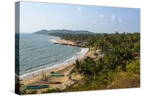 View over Anjuna Beach, Goa, India, Asia-Yadid Levy-Stretched Canvas