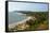 View over Anjuna Beach, Goa, India, Asia-Yadid Levy-Framed Stretched Canvas