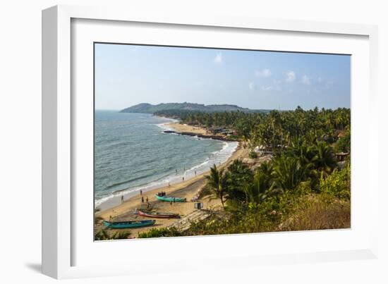 View over Anjuna Beach, Goa, India, Asia-Yadid Levy-Framed Photographic Print