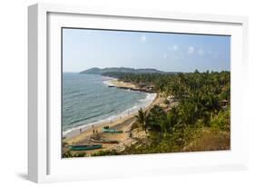 View over Anjuna Beach, Goa, India, Asia-Yadid Levy-Framed Photographic Print