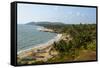 View over Anjuna Beach, Goa, India, Asia-Yadid Levy-Framed Stretched Canvas