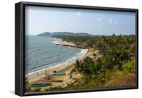 View over Anjuna Beach, Goa, India, Asia-Yadid Levy-Framed Photographic Print