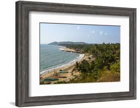 View over Anjuna Beach, Goa, India, Asia-Yadid Levy-Framed Photographic Print