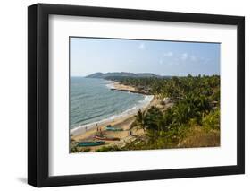 View over Anjuna Beach, Goa, India, Asia-Yadid Levy-Framed Photographic Print