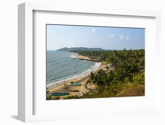 View over Anjuna Beach, Goa, India, Asia-Yadid Levy-Framed Photographic Print