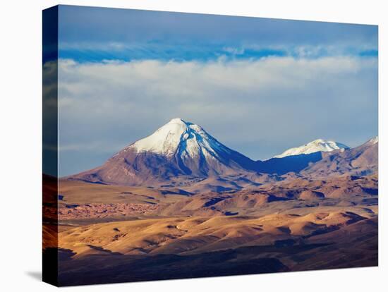 View over Atacama Desert towards the Cerro Colorado, San Pedro de Atacama, Antofagasta Region, Chil-Karol Kozlowski-Stretched Canvas