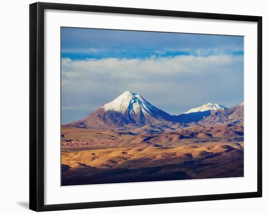 View over Atacama Desert towards the Cerro Colorado, San Pedro de Atacama, Antofagasta Region, Chil-Karol Kozlowski-Framed Photographic Print