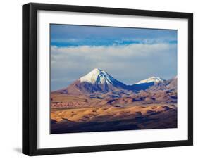 View over Atacama Desert towards the Cerro Colorado, San Pedro de Atacama, Antofagasta Region, Chil-Karol Kozlowski-Framed Photographic Print