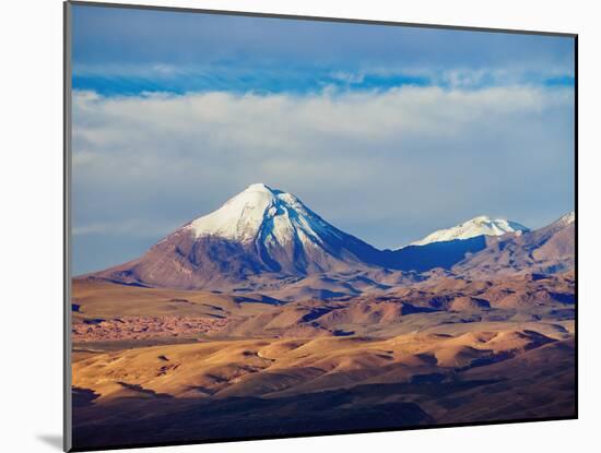 View over Atacama Desert towards the Cerro Colorado, San Pedro de Atacama, Antofagasta Region, Chil-Karol Kozlowski-Mounted Photographic Print