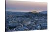 View over Athens and The Acropolis at sunset from Likavitos Hill, Athens, Attica Region, Greece-Matthew Williams-Ellis-Stretched Canvas