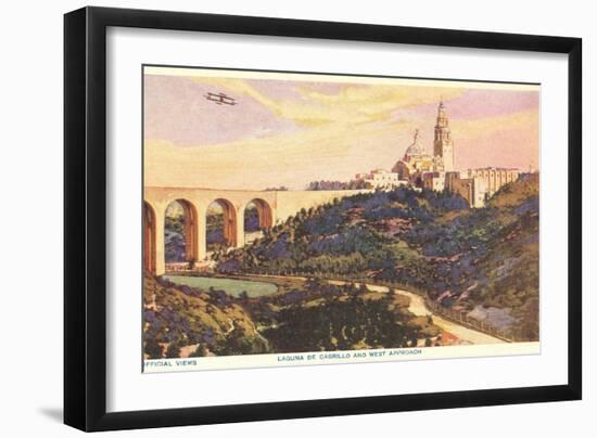 View over Balboa Park, San Diego, California-null-Framed Art Print