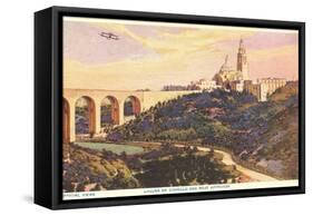 View over Balboa Park, San Diego, California-null-Framed Stretched Canvas
