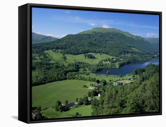 View Over Balquhidder and Loch Voil, Stirling, Central Region, Scotland, United Kingdom-Roy Rainford-Framed Stretched Canvas