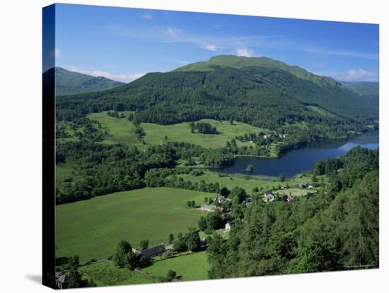 View Over Balquhidder and Loch Voil, Stirling, Central Region, Scotland, United Kingdom-Roy Rainford-Stretched Canvas