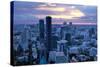 View over Bangkok at Sunset from the Vertigo Bar on the Roof the Banyan Tree Hotel-Lee Frost-Stretched Canvas