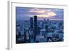 View over Bangkok at Sunset from the Vertigo Bar on the Roof the Banyan Tree Hotel-Lee Frost-Framed Photographic Print