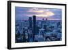 View over Bangkok at Sunset from the Vertigo Bar on the Roof the Banyan Tree Hotel-Lee Frost-Framed Photographic Print